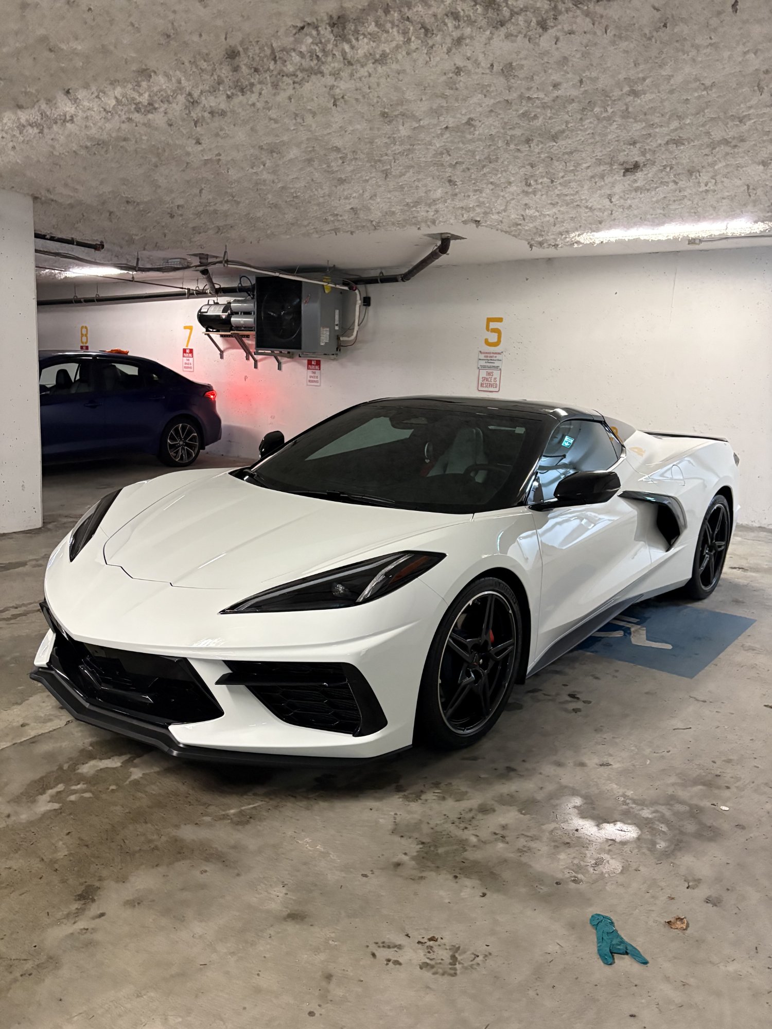 Corvette C8 Stingray exterior detail by HD AutoCare Burnaby — front view after full detail