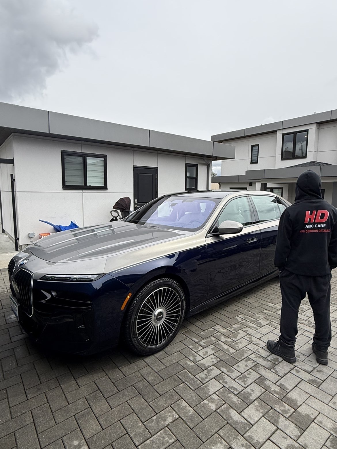 HD AutoCare professional car detailing service in Burnaby BC — exterior detail on BMW 7 Series